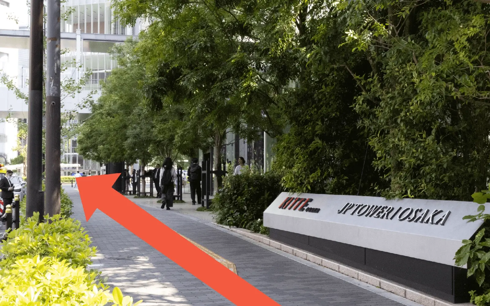 大阪駅桜橋口からお越しの方へ(地上)