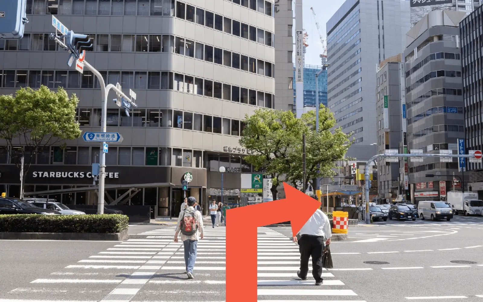 大阪駅桜橋口からお越しの方へ(地上)