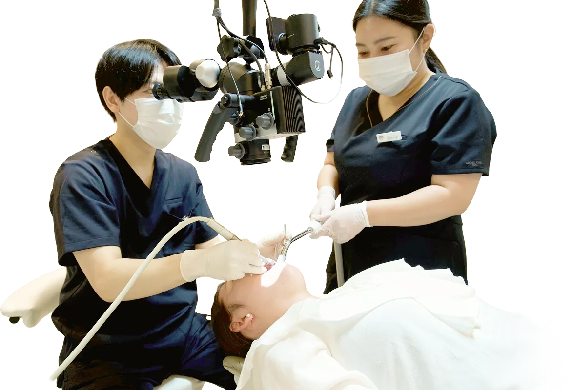 リラックスした状態で治療を